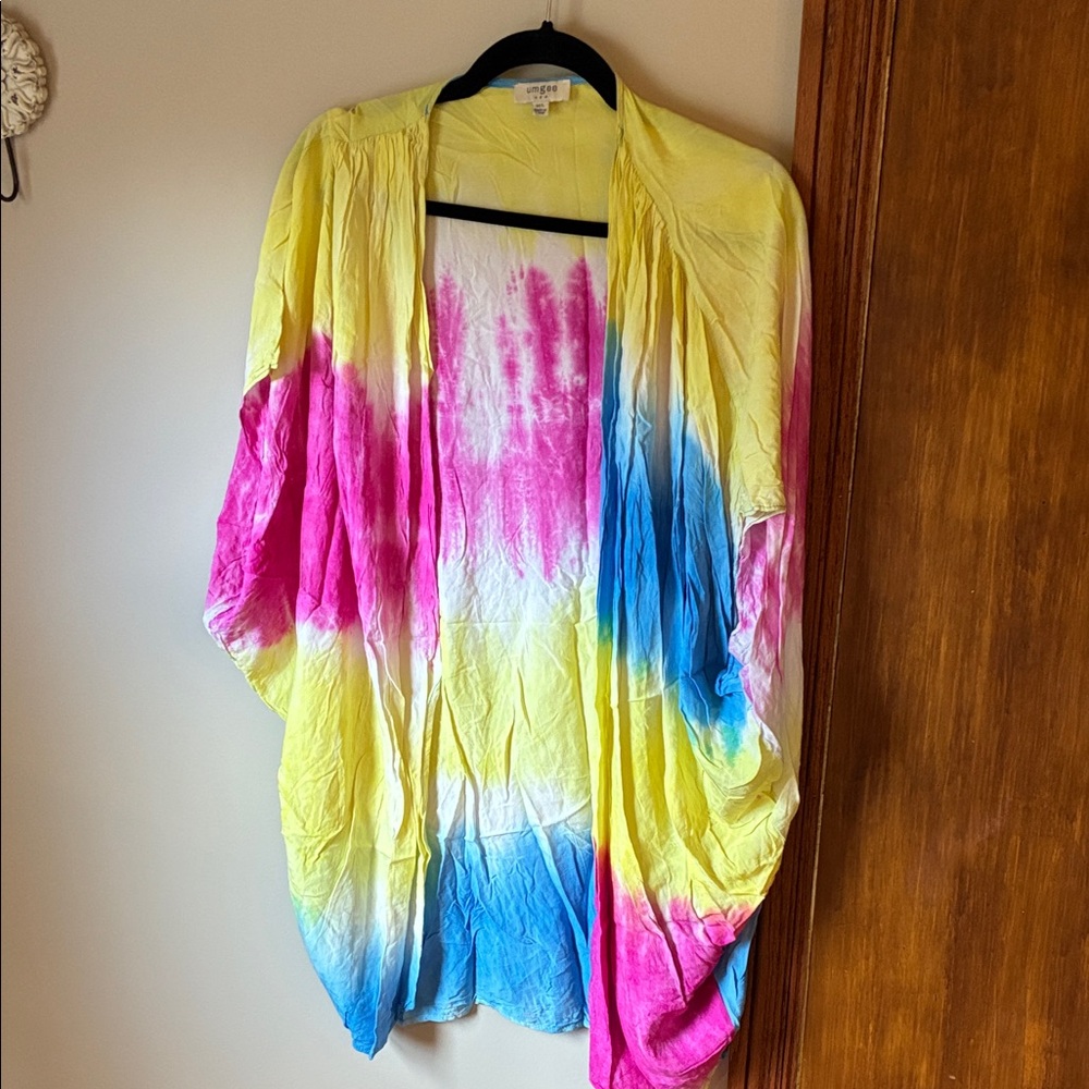Umgee Multicolor Tie-Dye Swim Coverup